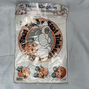 Daisy Kingdom 1990 vintage Iron on transfer Halloween trick or treat pumkin 6446
